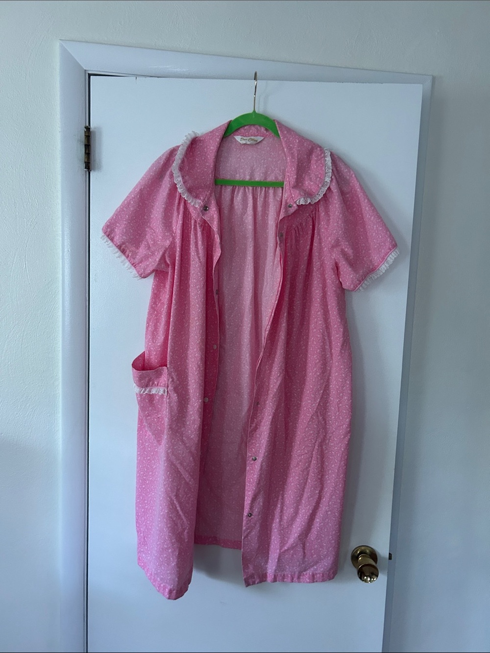 Pink Polka Dot Vintage Housecoat Robe